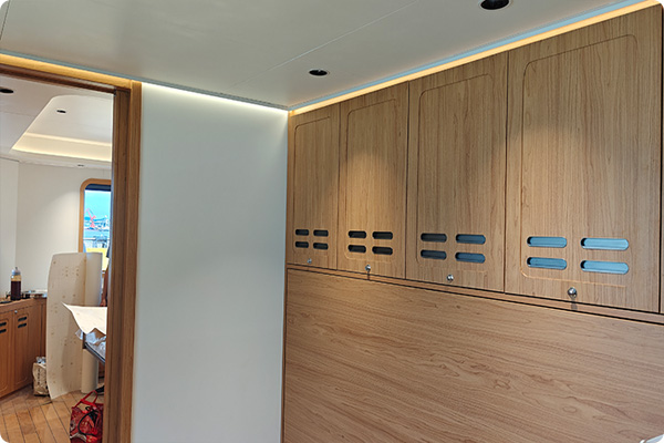 藍(lán)海心圖郵輪項(xiàng)目圓滿(mǎn)竣工|長(zhǎng)盛建材匠心裝飾